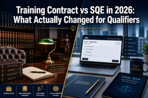 Training Contract vs SQE in 2026: What Actually Changed for Qualifiers